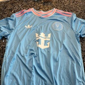 adidas Light Blue and Pink Miami Soccer Jersey